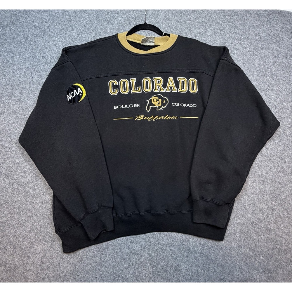 Vintage 90s Lee Sport Colorado Buffaloes Sweatshirt Mens XL NCAA Embroidered
